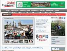 Tablet Screenshot of globalmalayalam.com